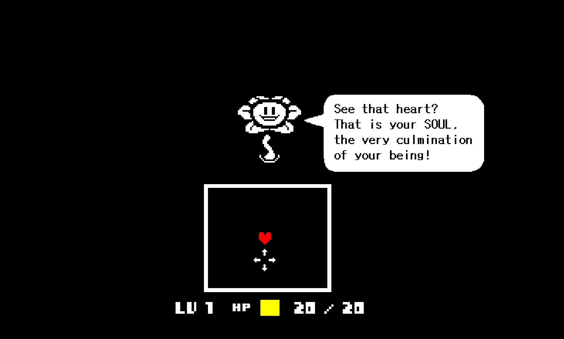 Undertale screenshot flowey