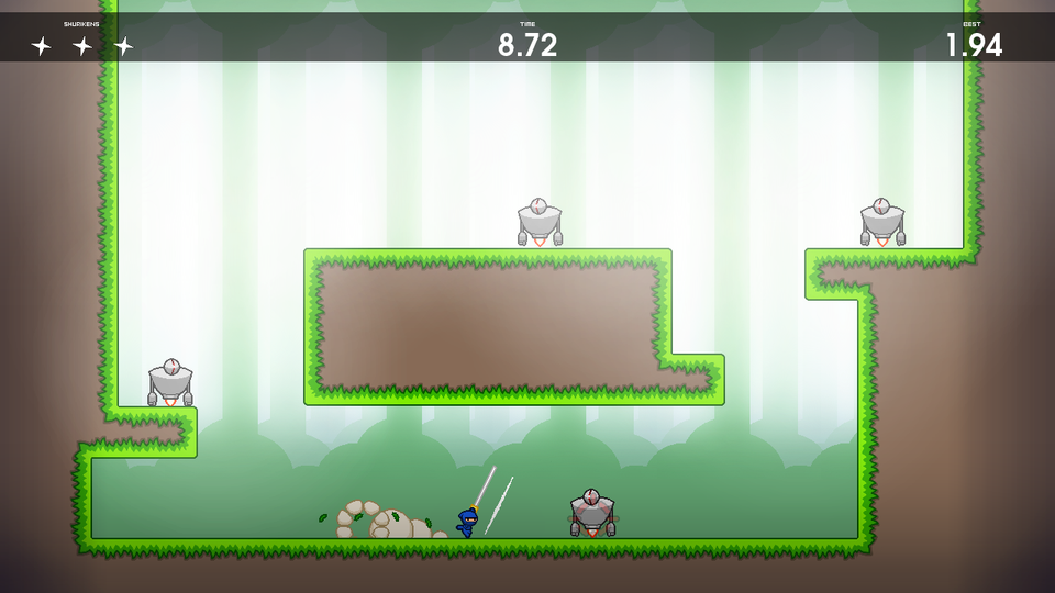 10 Second Ninja demands platformer perfection down to the millisecond