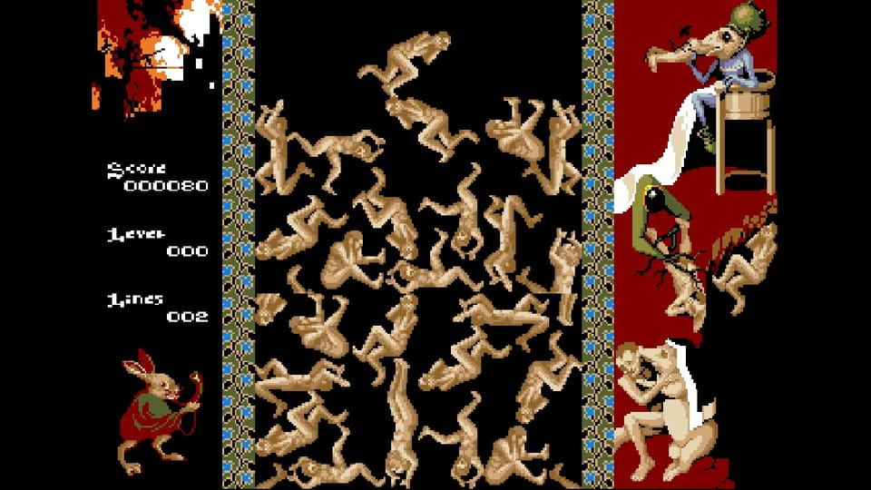 Hieronytris turns Tetris into a macabre Bosch masterpiece