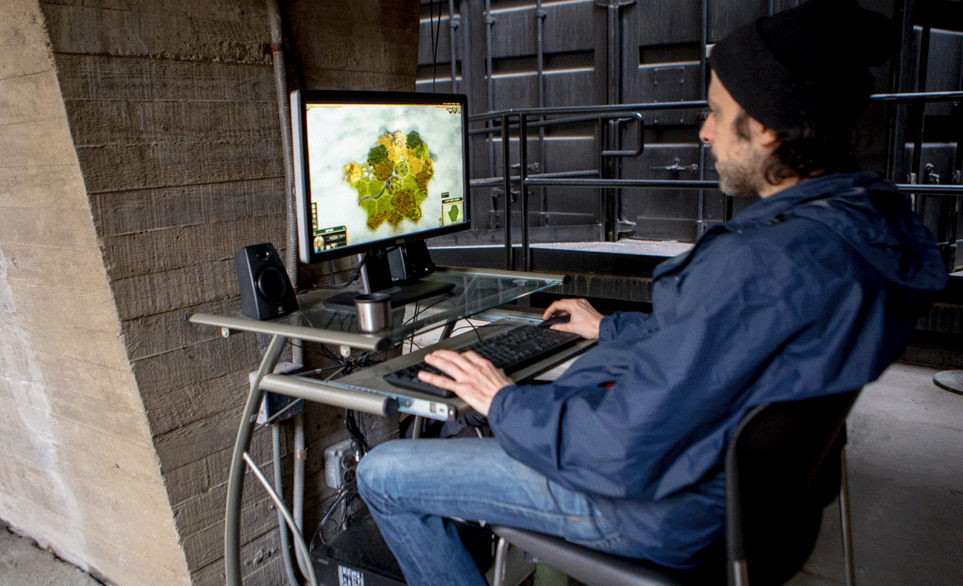This artist is playing Civilization 24/7. You know, for art