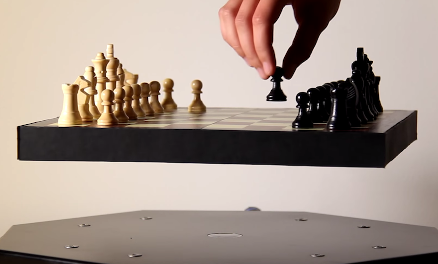 Behold, a levitating chessboard
