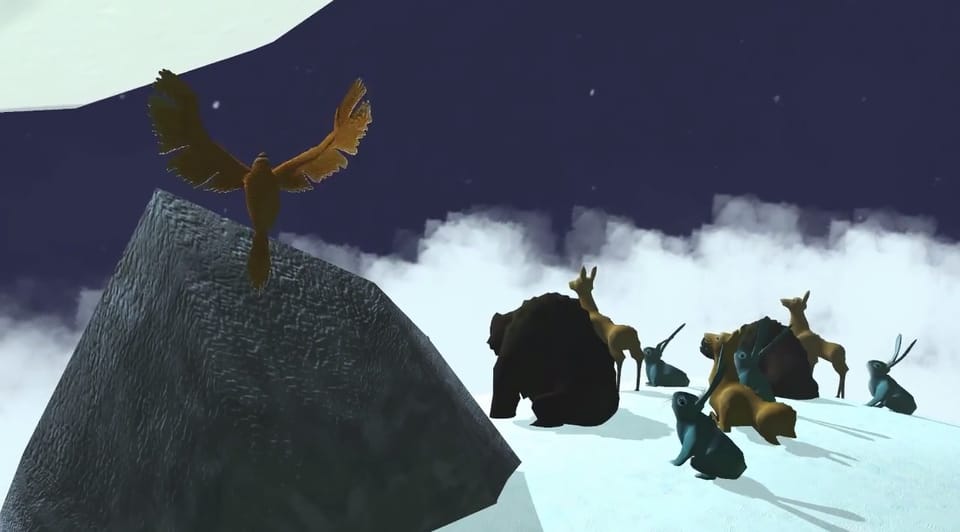 Become one with the animals in this interactive poem