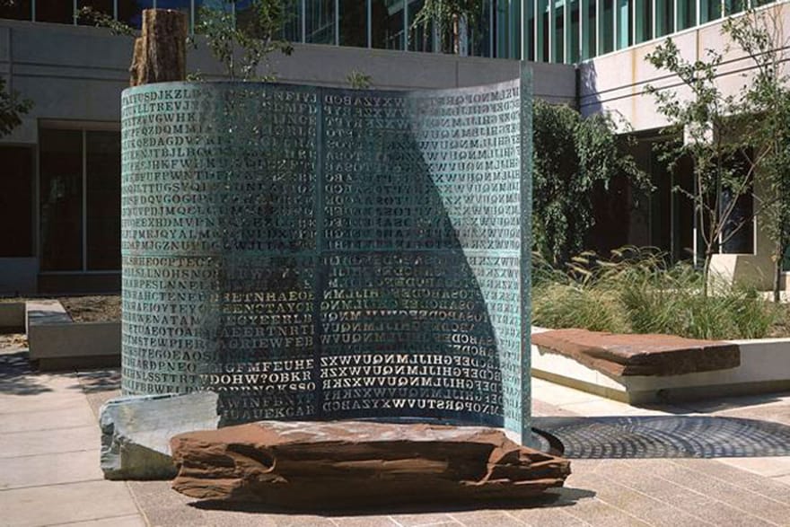 Everyone at the CIA is playing a puzzle game named Kryptos