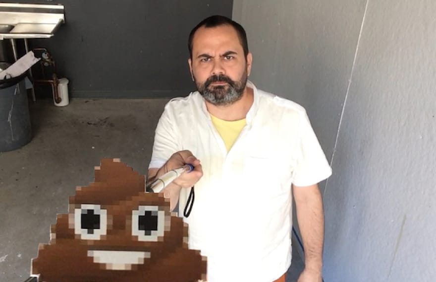 A professor attached emoji to selfie sticks to help us combat vanity
