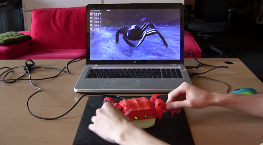 This crab-shaped controller will make you hungry for more anthropomorphic handsets