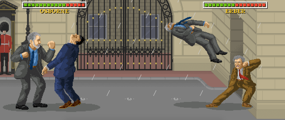 Paul Krugman delivers punches and ripostes in an arcade-style news game