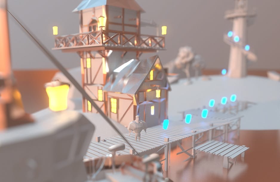 Feast your eyes on the lovely low-poly art of Traces of Light