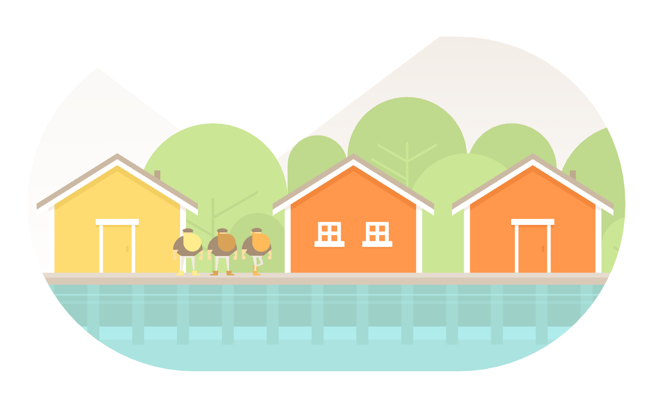 Head out to sea with a charming folktale about burly men on an adventure