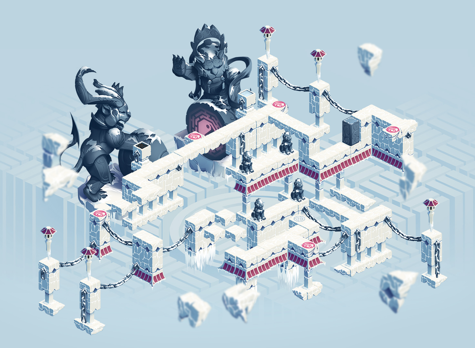 Ghosts of Memories sets its puzzles across beautiful, impossible structures