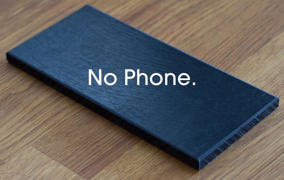 For the consumer who has everything, it’s the phone that does nothing