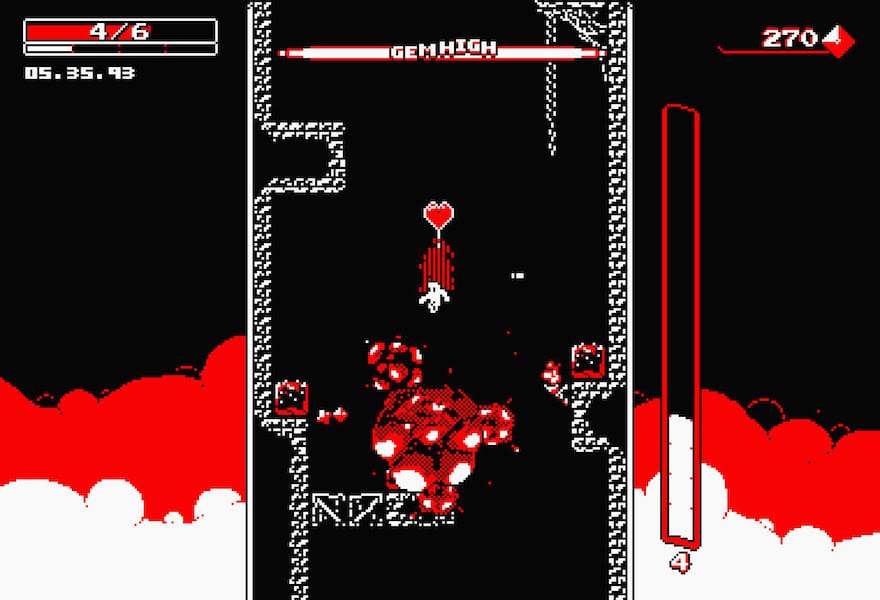 Free fall to your heart’s content in Downwell