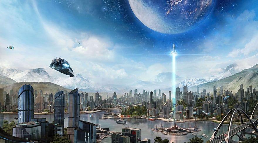 The gorgeous, empty dystopia of Anno 2205