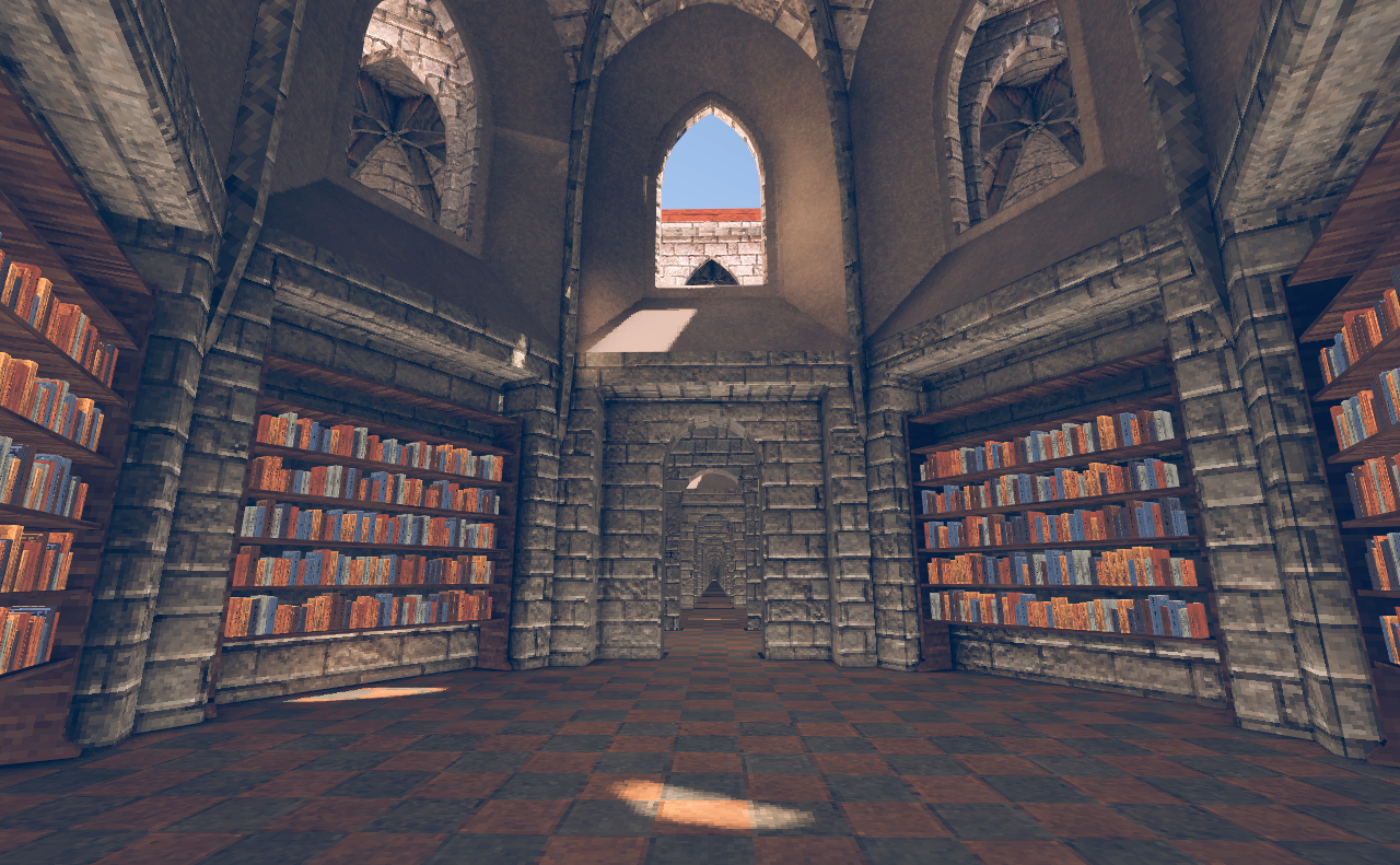 Explore an eternal cathedral of nonsense in Library of Blabber