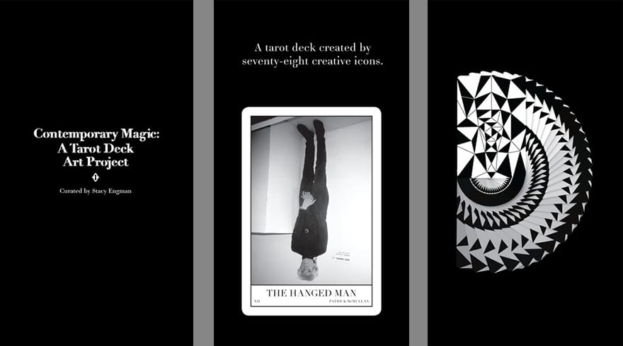 A tarot card deck designed by world-famous designers and artists