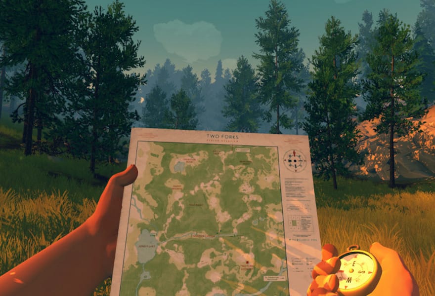 Printable Firewatch maps add a new challenge to the game