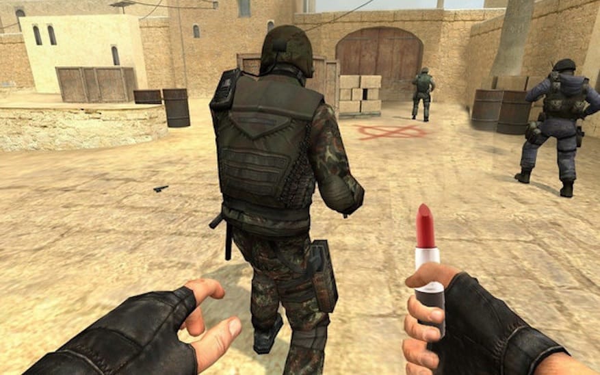 Twitch streamer plays Counter-Strike with lipstick controller