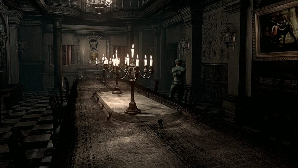 The desolate mansion of Resident Evil