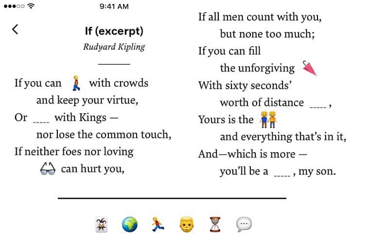 Emoji Poetry is the literature class you never had