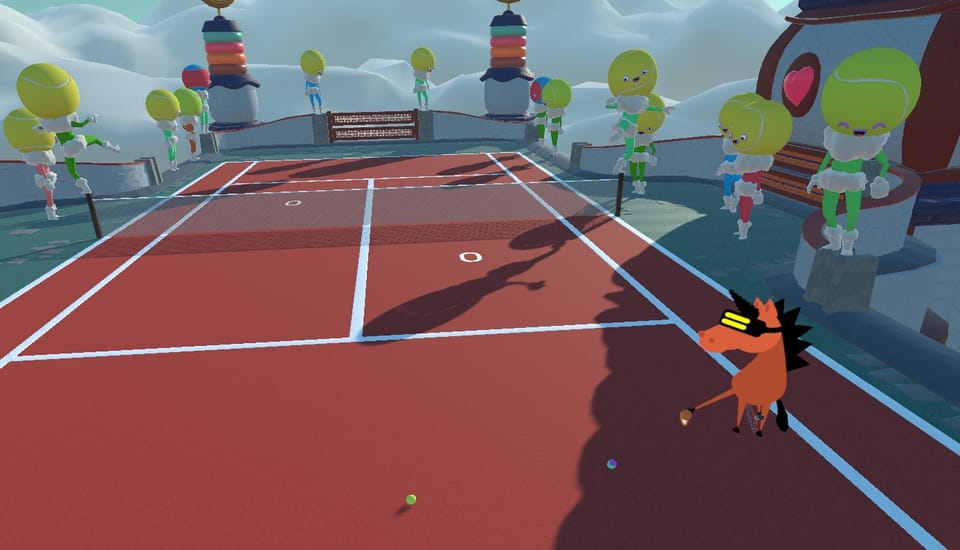 Play against yourself in #SelfieTennis, a new virtual reality game