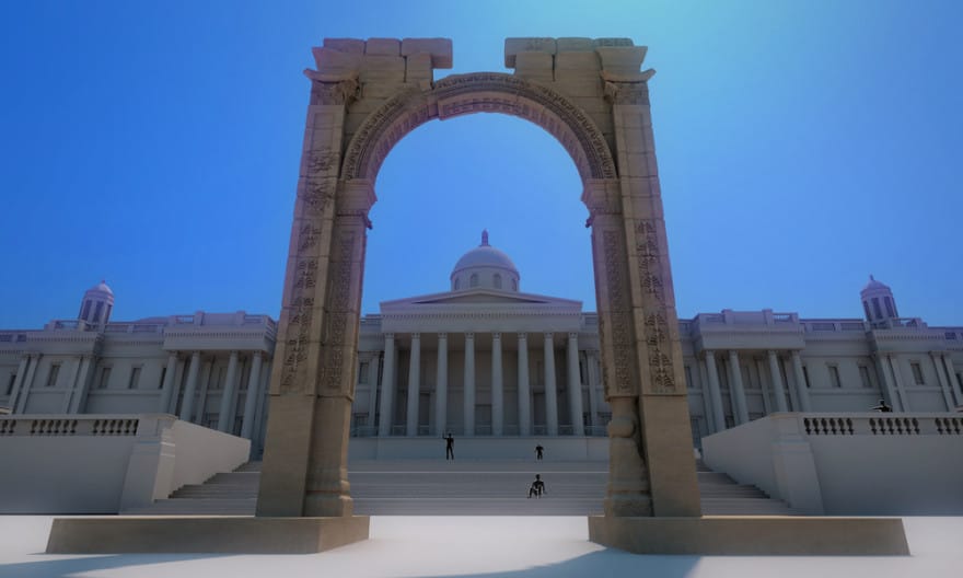 Ancient Syrian arch destroyed by ISIS recreated with 3D printing