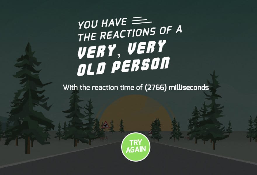 Videogame guesses your age based on your reaction times