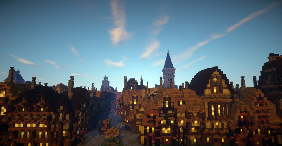 Great Fire of London recreated in Minecraft, complete with blaze