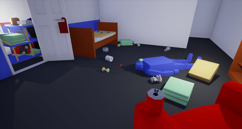 A game about cleaning hotel rooms with SWAT tactics