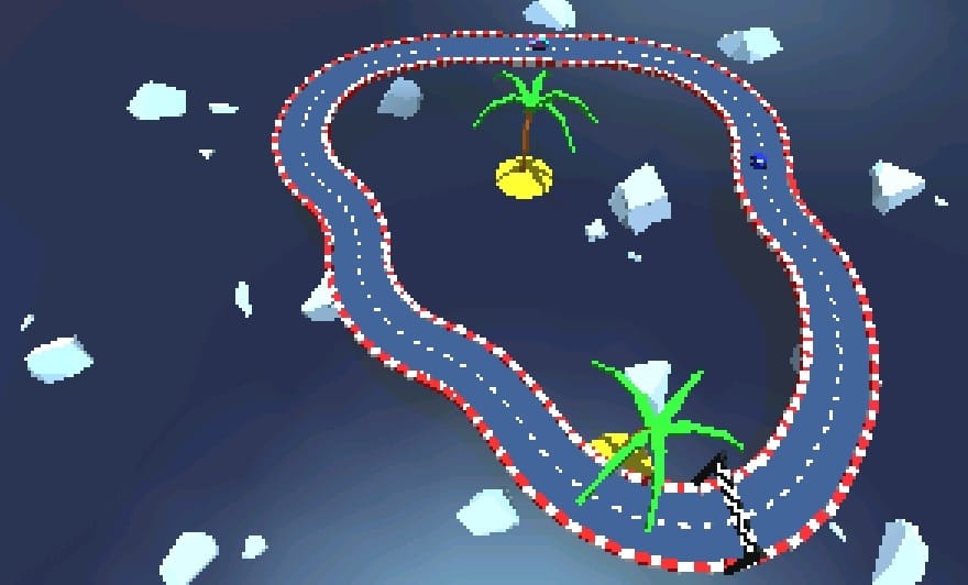 In Kaasua, the wobbly racing track is your biggest enemy