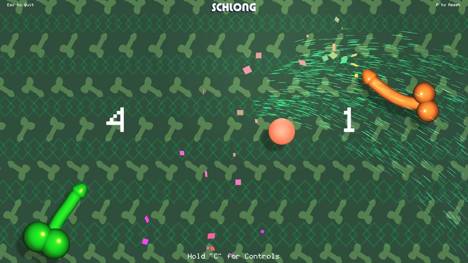 Schlong is just like Pong, but with 100% more dicks