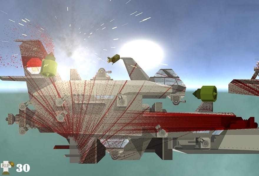 Parachute Pete, a game about destroying planes in the bloodiest way possible