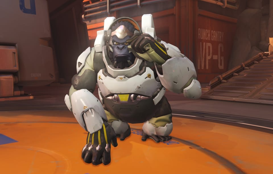 Winston, the Science Gorilla, is in charge