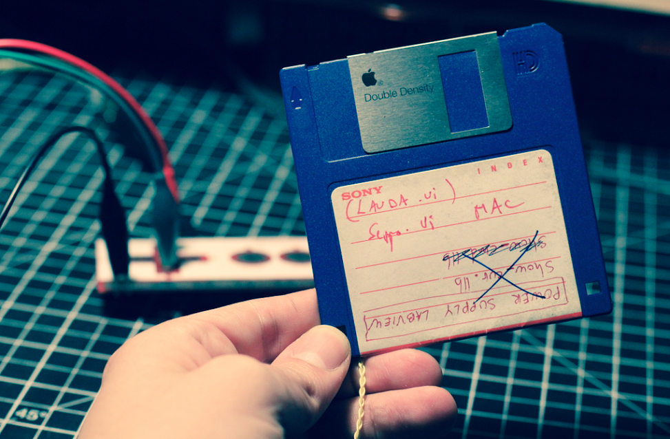 A game that uses a real floppy disk as its controller