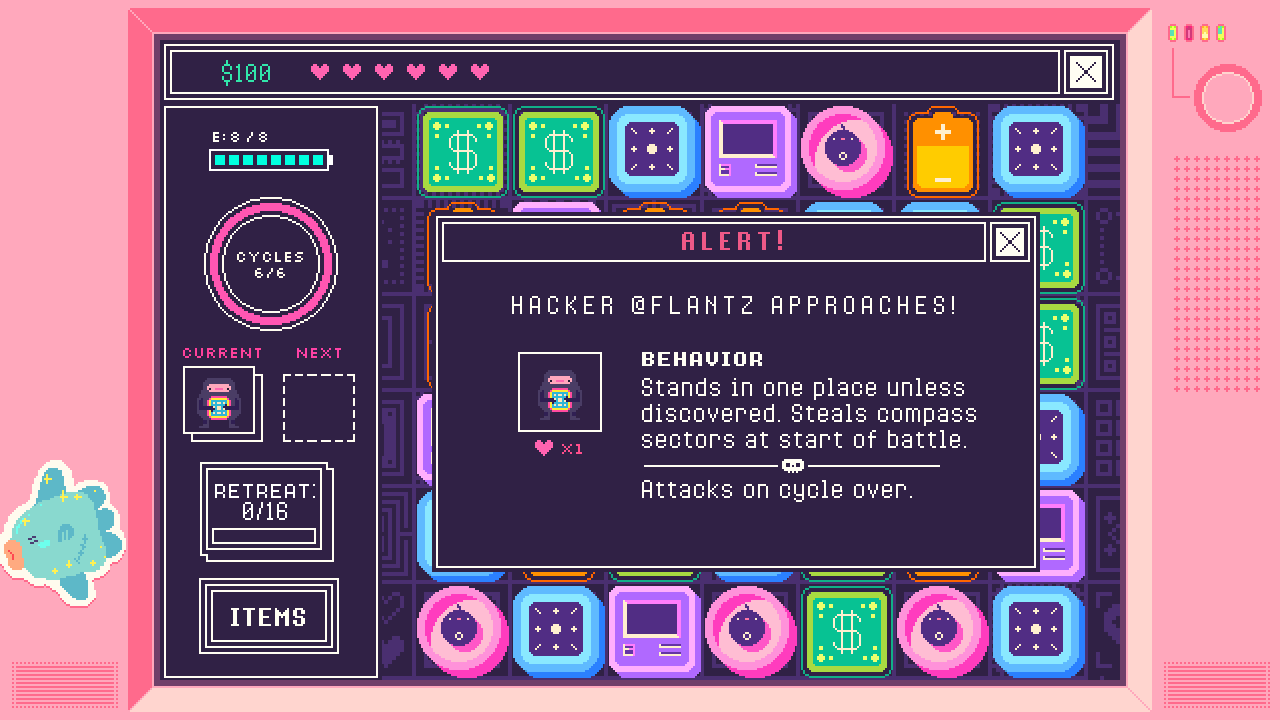 Beglitched brings “cyberpink” to hacking games this October